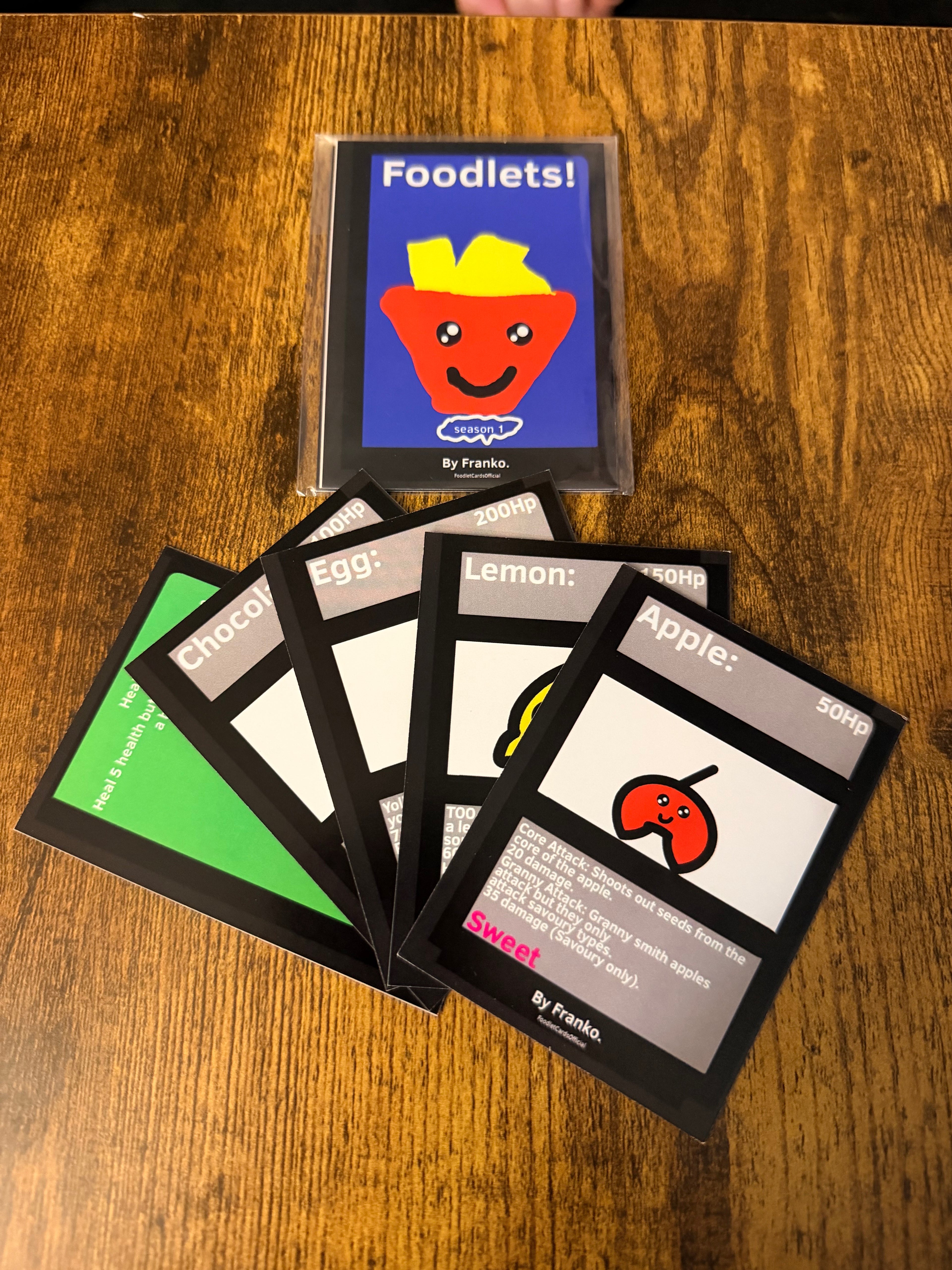 Foodlet Cards Season 1 Packet